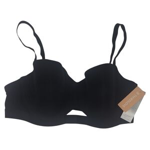Third love 24/7 classic cotton t-shirt bra 40 C new with tags NWT black